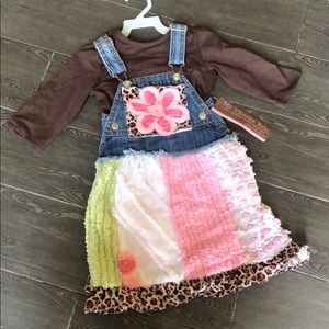 My Vintage Baby - shabby chic overall dress